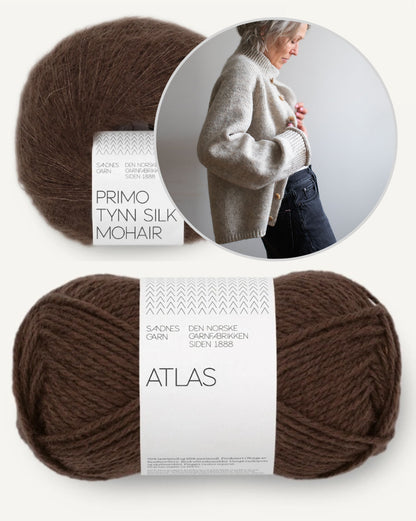 Jilli Jacket | Casual jacket made from Atlas and Primo by Sandnes Garn
