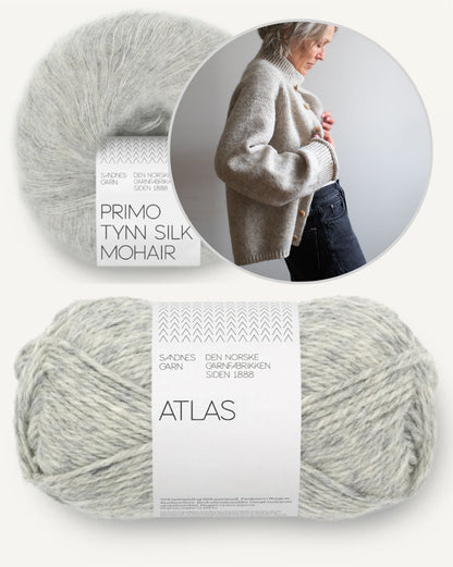 Jilli Jacket | Casual jacket made from Atlas and Primo by Sandnes Garn