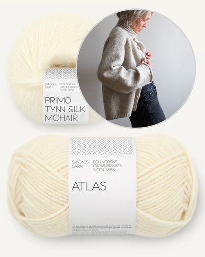 Jilli Jacket | Casual jacket made from Atlas and Primo by Sandnes Garn