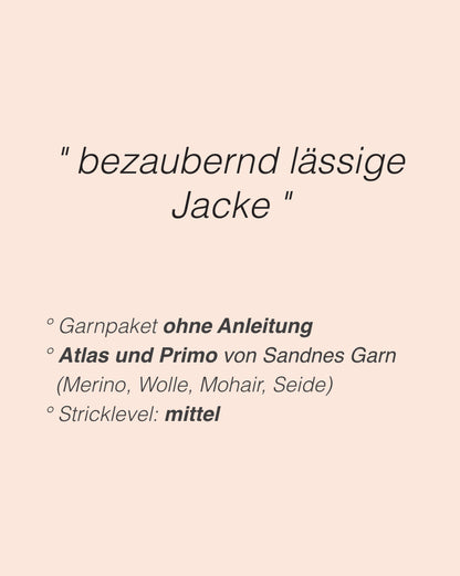 Jilli Jacket | Casual jacket made from Atlas and Primo by Sandnes Garn