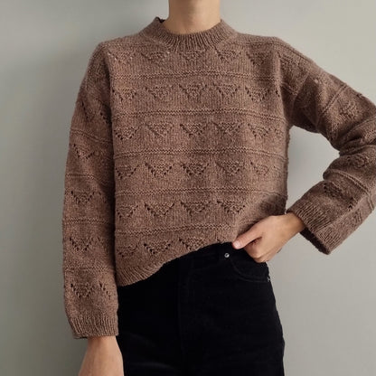 Hazelnut Sweater | zartes Muster aus Le Petit Lambswool von Biches & Bûches
