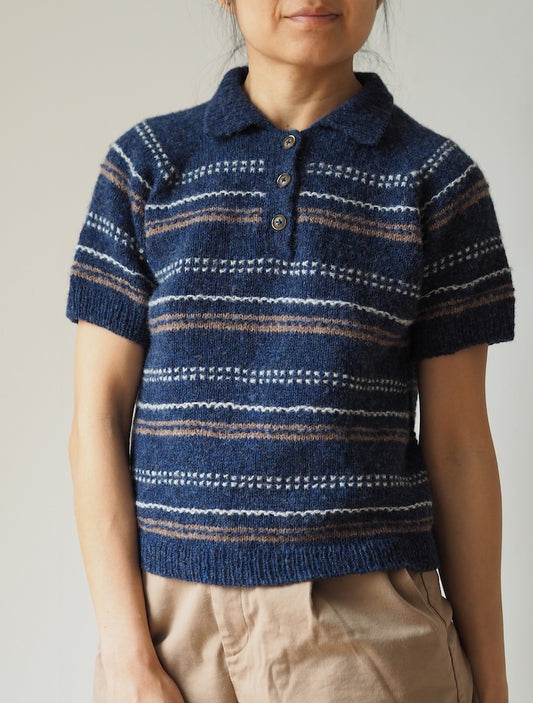 Morse Polo | delikatne prążki strukturalne z Le Petit Lambswool od Biches & Bûches