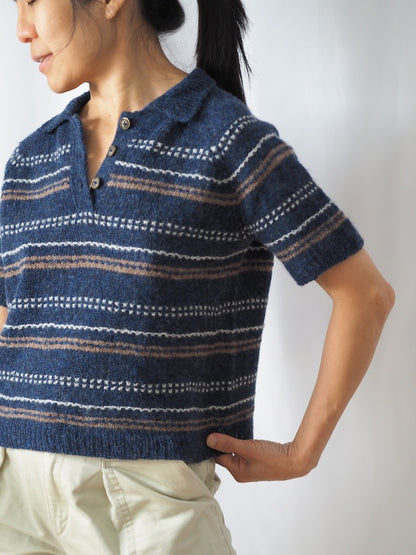 Morse Polo | delikatne prążki strukturalne z Le Petit Lambswool od Biches & Bûches