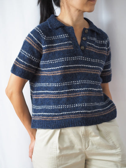 Morse Polo | delikatne prążki strukturalne z Le Petit Lambswool od Biches & Bûches