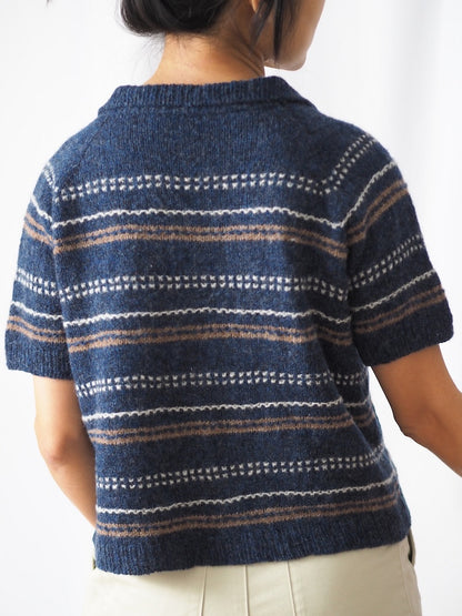Morse Polo | delikatne prążki strukturalne z Le Petit Lambswool od Biches & Bûches