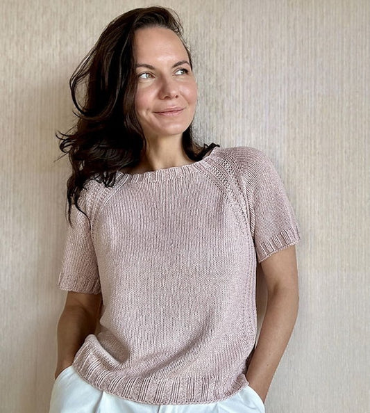 Mellow Mood Top | Basic Shirt, luftig weich aus Line von Sandnes Garn