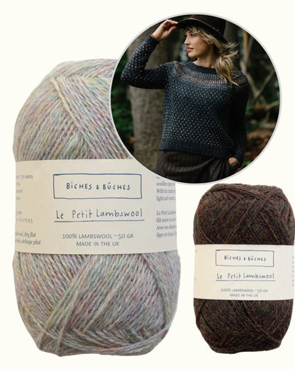 Junction Sweater | romanttinen norjalaisneule Biches & Bûchesin Le Petit Lambswool -langasta