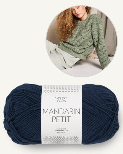 June Pullover | leichter Sommerpullover aus Mandarin Petit von Sandnes Garn