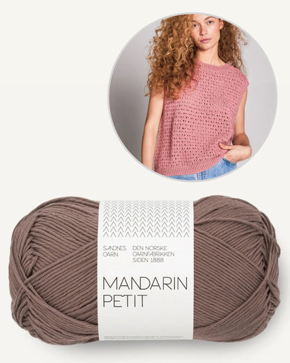 June Top Sandnes | lässiges Lochmuster aus Mandarin Petit von Sandnes Garn