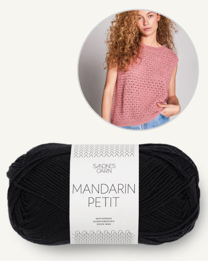 June Top Sandnes | lässiges Lochmuster aus Mandarin Petit von Sandnes Garn