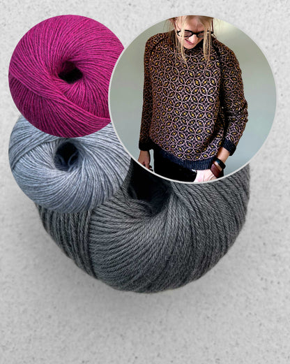 Kaleidoscope Sweater | all over delicate pattern from Puno Winikunka by Pascuali
