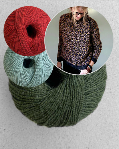 Kaleidoscope Sweater | all over delicate pattern from Puno Winikunka by Pascuali