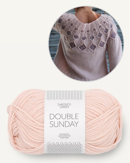 Kaleidoscope Sweater | glitzer Perlen und Double Sunday von Sandnes Garn