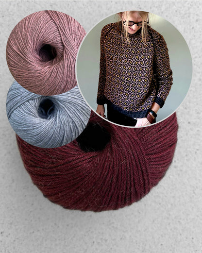 Kaleidoscope Sweater | all over delicate pattern from Puno Winikunka by Pascuali