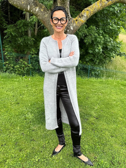 Catelyn Cardigan | casual simple coat from Pinta and Mohair Bliss by Pascuali