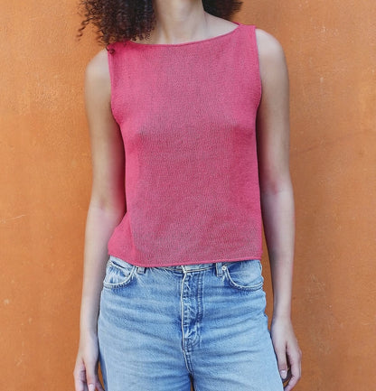 Sigrid Top | delicate A-line made of pure silk by Knitting for Olive