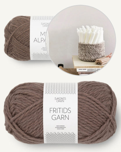 Petit panier | super simple avec Fritidsgarn et Mini Alpakka de Sandnes Garn