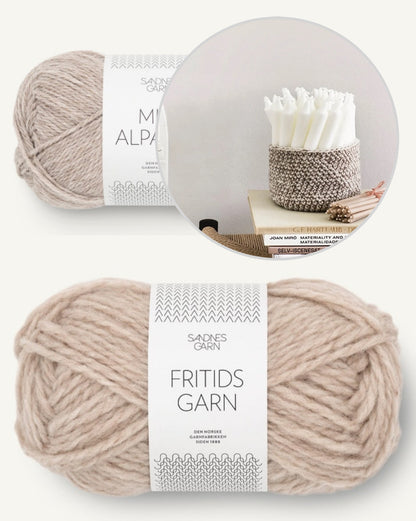 Petit panier | super simple avec Fritidsgarn et Mini Alpakka de Sandnes Garn