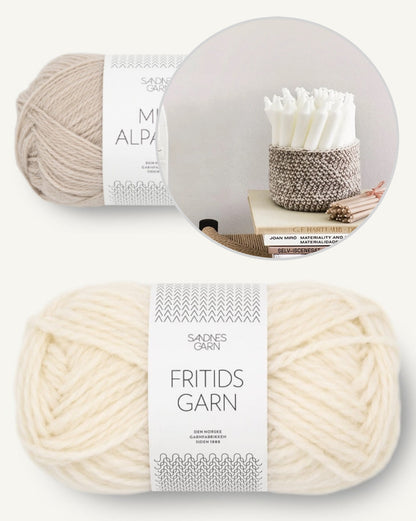 Petit panier | super simple avec Fritidsgarn et Mini Alpakka de Sandnes Garn