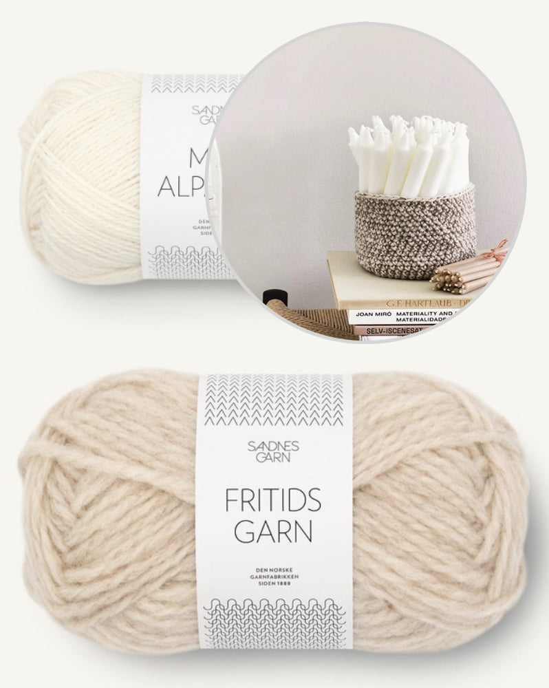 Petit panier | super simple avec Fritidsgarn et Mini Alpakka de Sandnes Garn