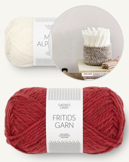 Petit panier | super simple avec Fritidsgarn et Mini Alpakka de Sandnes Garn
