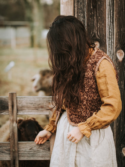 Mellow Vest Chunky | verspielter Lagen Look aus Teddy Dear und Brisa
