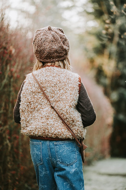 Mellow Vest Kids | super douillette en Teddy Dear de Gepard et Brisa de BC Garn