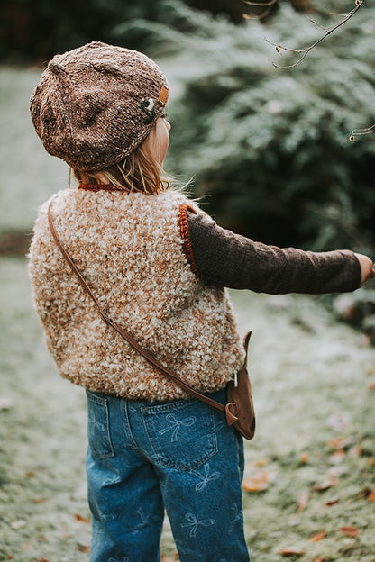 Mellow Vest Kids | super douillette en Teddy Dear de Gepard et Brisa de BC Garn
