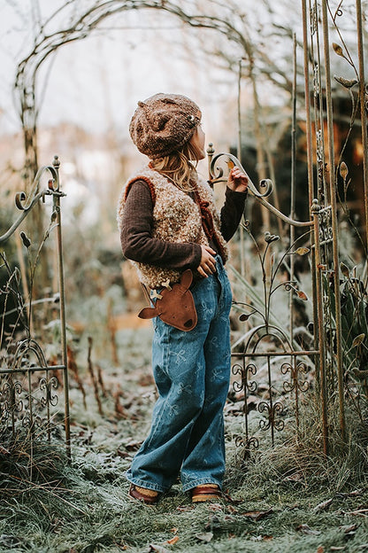 Mellow Vest Kids | super douillette en Teddy Dear de Gepard et Brisa de BC Garn