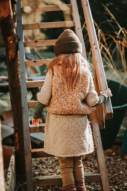 Mellow Vest Kids | super douillette en Teddy Dear de Gepard et Brisa de BC Garn