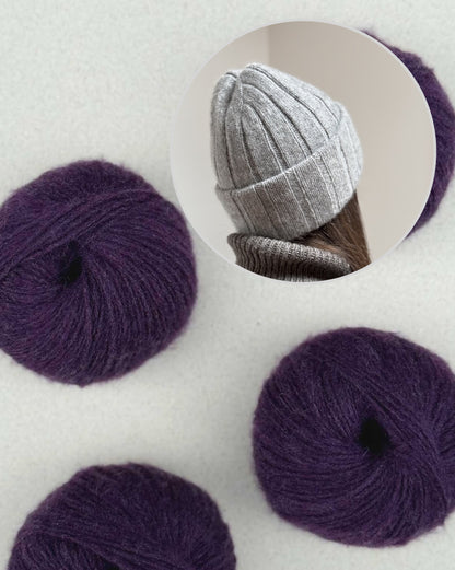 Le bonnet Boston Knitonomy | classique et élégant en doux cachemire 6/28 de Pascuali