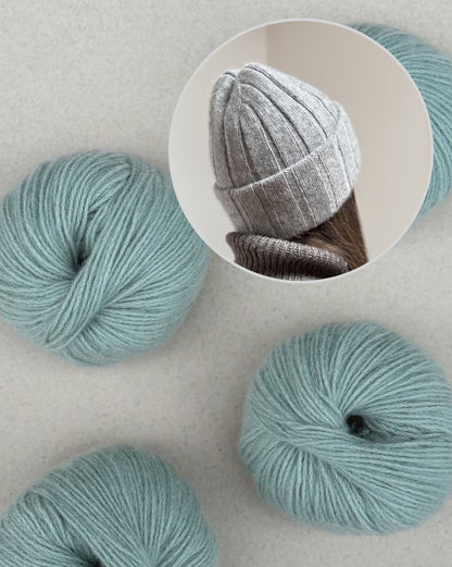 Le bonnet Boston Knitonomy | classique et élégant en doux cachemire 6/28 de Pascuali