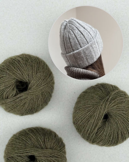 Le bonnet Boston Knitonomy | classique et élégant en doux cachemire 6/28 de Pascuali