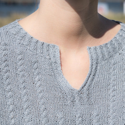 Edwardian Tee | nattes fines en Tynn Line de Sandnes Garn