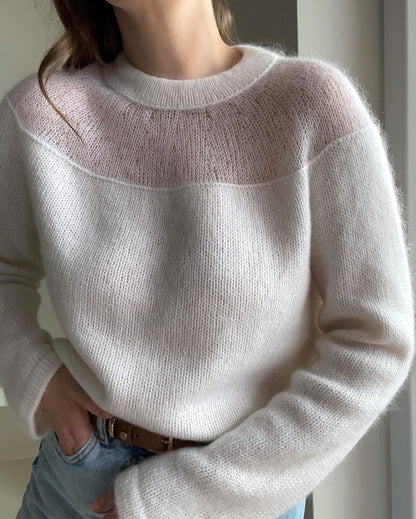 Heaven Blouse | romantisch feminin aus Babyull Lanett und Tynn Silk Mohair von Sandnes Garn