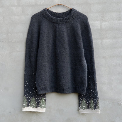Snow Sweater | un paysage d'hiver de rêve en mérinos et Soft Silk Mohair de Knitting for Olive