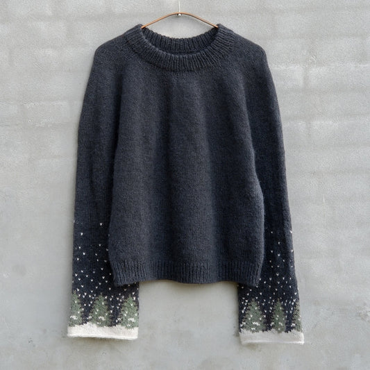Snow Sweater | un paysage d'hiver de rêve en mérinos et Soft Silk Mohair de Knitting for Olive