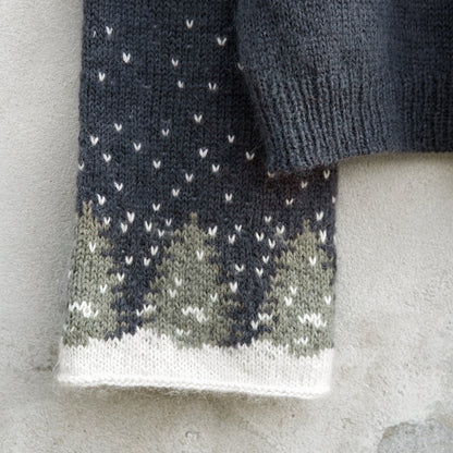 Snow Sweater | un paysage d'hiver de rêve en mérinos et Soft Silk Mohair de Knitting for Olive