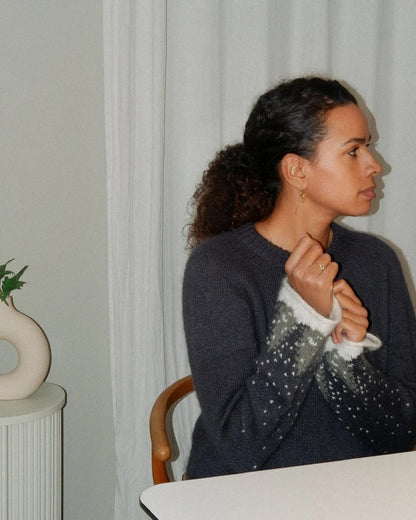 Snow Sweater | un paysage d'hiver de rêve en mérinos et Soft Silk Mohair de Knitting for Olive