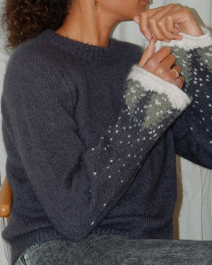 Snow Sweater | un paysage d'hiver de rêve en mérinos et Soft Silk Mohair de Knitting for Olive