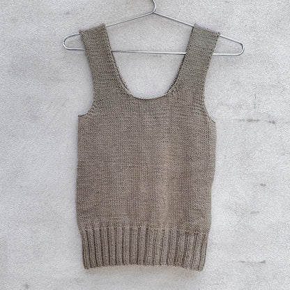 Top tressé en V | Tresse délicate en pure soie de Knitting for Olive