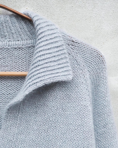 Wilson Sweater | délicat col polo en mérinos et Soft Silk Mohair de Knitting for Olive