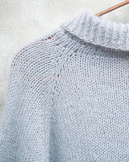Wilson Sweater | délicat col polo en mérinos et Soft Silk Mohair de Knitting for Olive