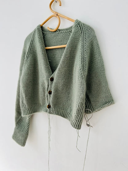 Kolibri by Johanna Edgar Cardigan mit Heavy Merino und Soft Silk Mohair von Knitting for Olive 6