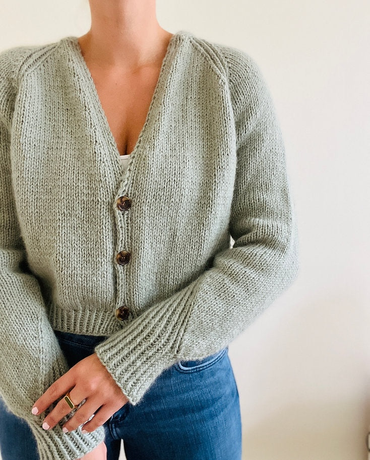 Kolibri by Johanna Edgar Cardigan mit Heavy Merino und Soft Silk Mohair von Knitting for Olive 7