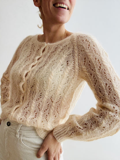 Gerardina Cardigan | delicate pattern from Mohair Bliss by Pascuali