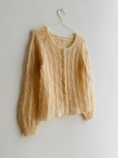 Gerardina Cardigan | delicate pattern from Mohair Bliss by Pascuali