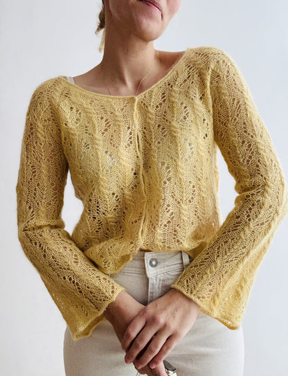 Gerardina Cardigan | delicate pattern from Mohair Bliss by Pascuali