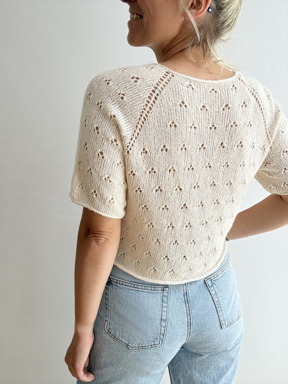 Lillie Tee | delicate lace pattern made from Suave by Pascuali