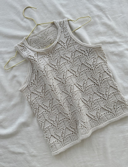 Rodolphe Top Silk Edition | motif dentelle époustouflant en Pure Silk de Knitting for Olive